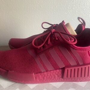 Adidas burgundy sneakers. Worn once, fit too big. Size 8.5 women’s